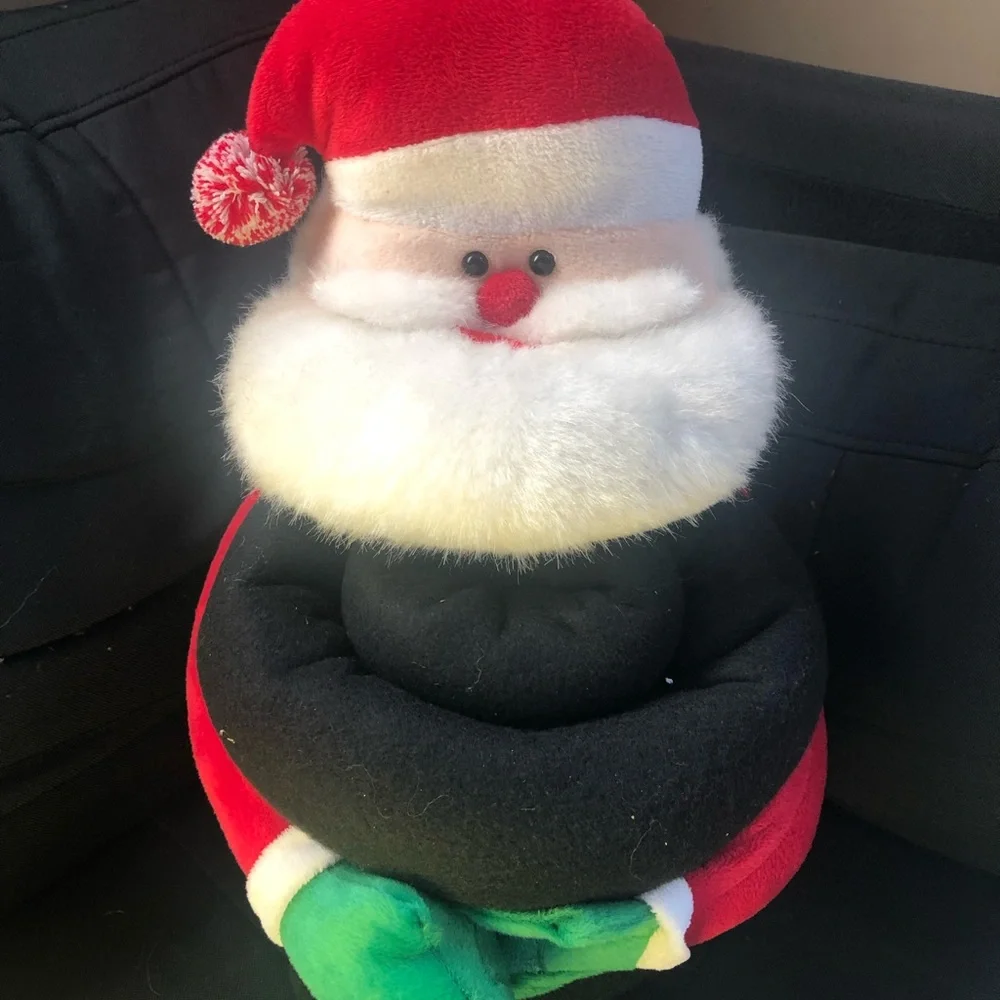 Plush Santa with Throw